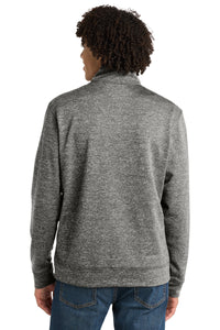Sport-Tek PosiCharge Electric Heather Fleece 1/4-Zip Pullover - Black Electric Back