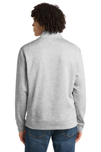Sport-Tek PosiCharge Electric Heather Fleece 1/4-Zip Pullover - Silver Electric Back