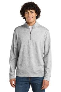 Sport-Tek PosiCharge Electric Heather Fleece 1/4-Zip Pullover - Silver Electric