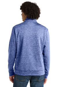 Sport-Tek PosiCharge Electric Heather Fleece 1/4-Zip Pullover - True Royal Electric Back