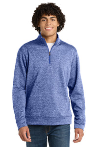 Sport-Tek PosiCharge Electric Heather Fleece 1/4-Zip Pullover - True Royal Electric