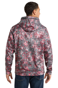 Sport-Tek Sport-Wick Mineral Freeze Fleece Hooded Pullover - Deep Red Back