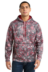 Sport-Tek Sport-Wick Mineral Freeze Fleece Hooded Pullover - Deep Red