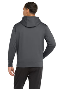 Sport-Tek Sport-Wick Fleece Full-Zip Hooded Jacket - Dark Smoke Grey Back