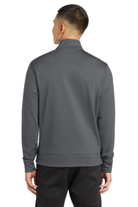 Sport-Tek Sport-Wick Fleece Full-Zip Jacket - Dark Smoke Grey Back