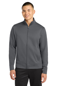 Sport-Tek Sport-Wick Fleece Full-Zip Jacket - Dark Smoke Grey