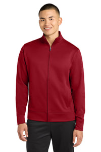 Sport-Tek Sport-Wick Fleece Full-Zip Jacket - Deep Red