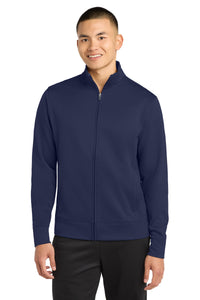 Sport-Tek Sport-Wick Fleece Full-Zip Jacket - Navy