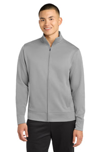 Sport-Tek Sport-Wick Fleece Full-Zip Jacket - Silver