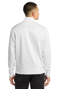 Sport-Tek Sport-Wick Fleece Full-Zip Jacket - White Back