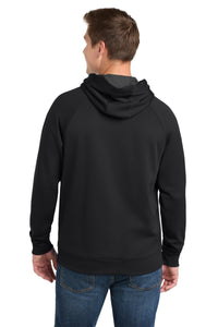 Sport-Tek Tech Fleece Hooded Sweatshirt - Black Back