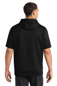 Sport-Tek  Sport-Wick  Fleece Short Sleeve Hooded Pullover - Black Back