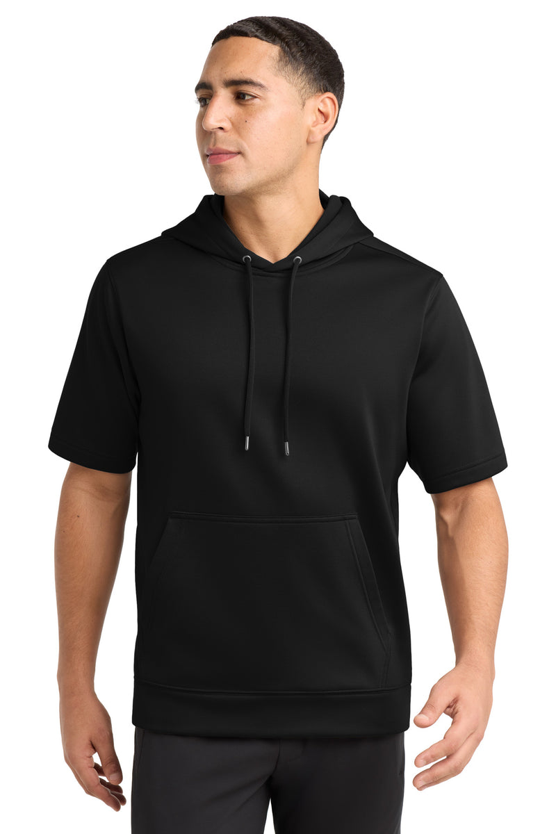 Sport-Tek  Sport-Wick  Fleece Short Sleeve Hooded Pullover