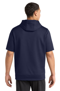 Sport-Tek  Sport-Wick  Fleece Short Sleeve Hooded Pullover - Navy Back