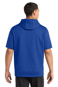 Sport-Tek  Sport-Wick  Fleece Short Sleeve Hooded Pullover - True Royal Back