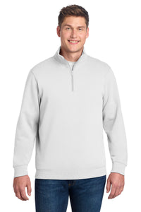 Sport-Tek 1/4-Zip Sweatshirt - White