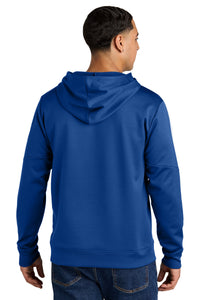 Sport-Tek Sport-Wick Fleece United Pullover Hoodie ST255 - True Royal/ White Back