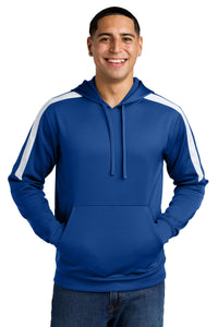 Sport-Tek Sport-Wick Fleece United Pullover Hoodie ST255 - True Royal/ White