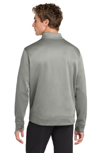 Sport-Tek  PosiCharge  Sport-Wick  Heather Fleece 1/4-Zip Pullover - Dark Silver Heather Back