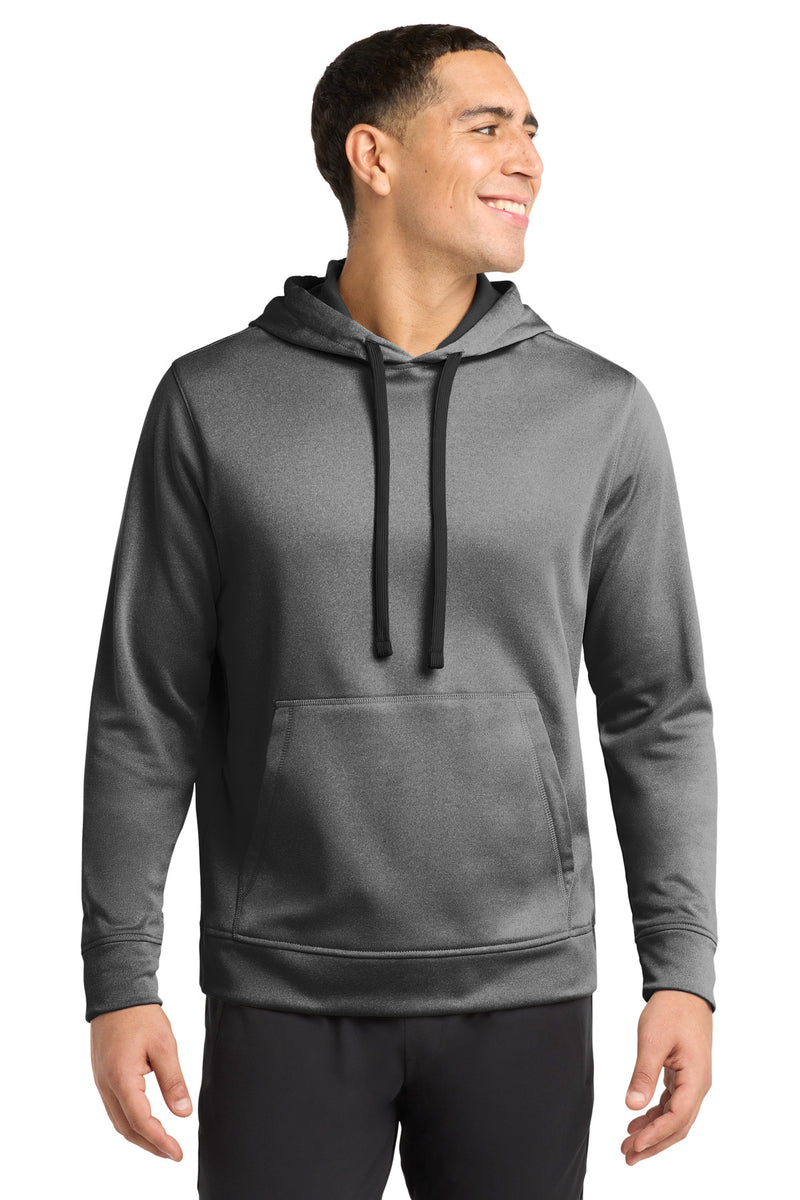 Sport-Tek  PosiCharge  Sport-Wick  Heather Fleece Hooded Pullover