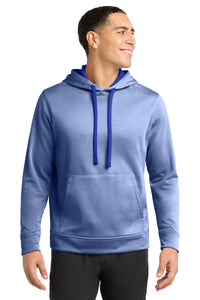Sport-Tek  PosiCharge  Sport-Wick  Heather Fleece Hooded Pullover - True Royal Heather