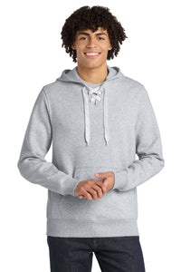 Sport-Tek Lace Up Pullover Hooded Sweatshirt - Athletic Heather