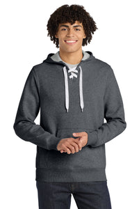 Sport-Tek Lace Up Pullover Hooded Sweatshirt - Graphite Heather