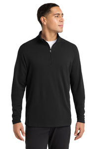 Sport-Tek  Lightweight French Terry 1/4-Zip Pullover - Black