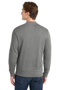 Sport-Tek  Lightweight French Terry Bomber - Grey Concrete Back