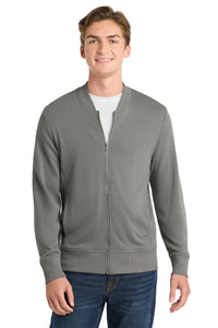 Sport-Tek  Lightweight French Terry Bomber - Grey Concrete