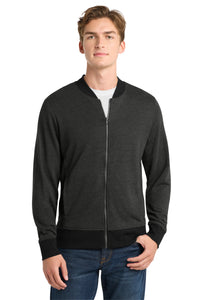 Sport-Tek  Lightweight French Terry Bomber - Heather Black
