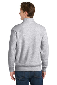 Sport-Tek Super Heavyweight 1/4-Zip Pullover Sweatshirt - Athletic Heather Back