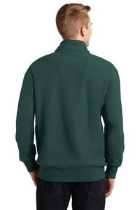 Sport-Tek Super Heavyweight 1/4-Zip Pullover Sweatshirt - Dark Green Back