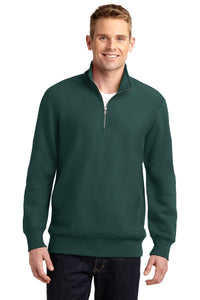 Sport-Tek Super Heavyweight 1/4-Zip Pullover Sweatshirt - Dark Green
