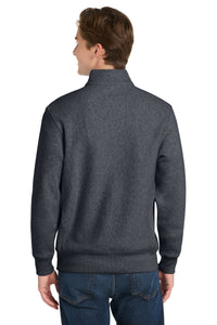 Sport-Tek Super Heavyweight 1/4-Zip Pullover Sweatshirt - Graphite Heather Back