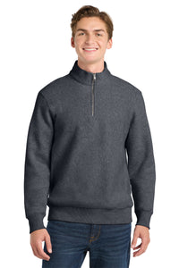 Sport-Tek Super Heavyweight 1/4-Zip Pullover Sweatshirt - Graphite Heather