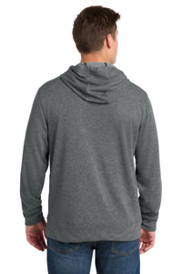 Sport-Tek  PosiCharge  Tri-Blend Wicking Fleece Full-Zip Hooded Jacket ST293 - Dark Grey Heather Back