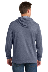 Sport-Tek  PosiCharge  Tri-Blend Wicking Fleece Full-Zip Hooded Jacket ST293 - True Navy Heather Back