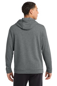 Sport-Tek  PosiCharge  Tri-Blend Wicking Fleece Hooded Pullover - Dark Grey Heather Back