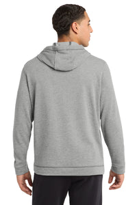 Sport-Tek  PosiCharge  Tri-Blend Wicking Fleece Hooded Pullover - Light Grey Heather Back