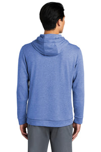 Sport-Tek  PosiCharge  Tri-Blend Wicking Fleece Hooded Pullover - True Royal Heather Back