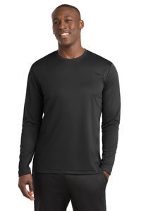 Sport-Tek PosiCharge RacerMesh Long Sleeve Tee - Black
