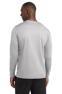 Sport-Tek PosiCharge RacerMesh Long Sleeve Tee - Silver Back