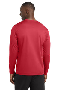 Sport-Tek PosiCharge RacerMesh Long Sleeve Tee - True Red Back