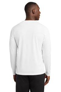 Sport-Tek PosiCharge RacerMesh Long Sleeve Tee - White Back
