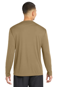 Sport-Tek Long Sleeve PosiCharge Competitor Tee - Coyote Brown Back