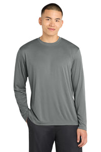 Sport-Tek Long Sleeve PosiCharge Competitor Tee - Iron Grey Heather
