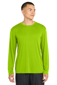 Sport-Tek Long Sleeve PosiCharge Competitor Tee - Lime Shock