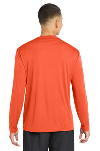 Sport-Tek Long Sleeve PosiCharge Competitor Tee - Neon Orange Back