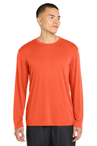 Sport-Tek Long Sleeve PosiCharge Competitor Tee - Neon Orange
